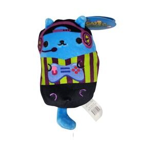 Cats vs Pickles Plush‎ Toy Gamer Cat Blue Green Purple Yellow Black Headphones